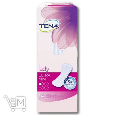 Сравнить цены на Прокладки «Tena» «Lady Slim Ultra Mini» жіночі 14шт