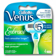 Картриджи для бритья «Gillette» «Venus Embrace» 4шт