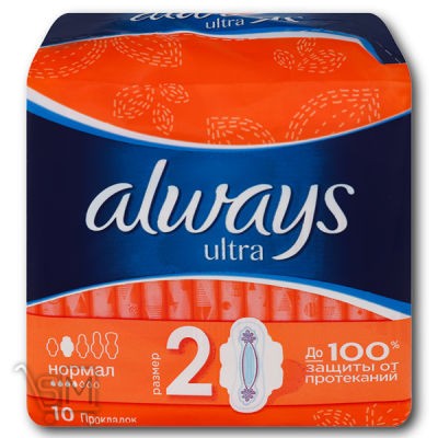 Сравнить цены на Прокладки гігієнічні «Always» «Ultra Normal Plus Single» 10шт