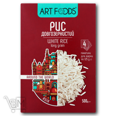 Сравнить цены на Рис «Art foods» «долгозернистый порционный» 4Х125г