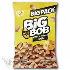 Арахіс «Big Bob» смажений зі смаком сиру 120г Арахіс «Big Bob» смажений зі смаком сиру 120г