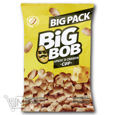 Сравнить цены на Арахіс «Big Bob» смажений зі смаком сиру 120г