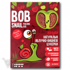 Конфеты «Bob Snail» яблочно-вишневые натуральные 120г