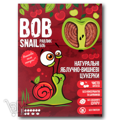 Сравнить цены на Конфеты «Bob Snail» яблочно-вишневые натуральные 120г