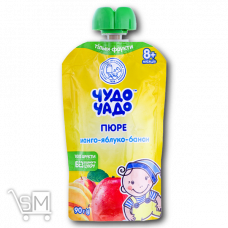 Пюре «Чудо-Чадо» «манго-яблоко-банан» 90г