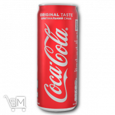 Напиток «Coca-Cola» безалкогольный сильногазированный 330мл ж/б