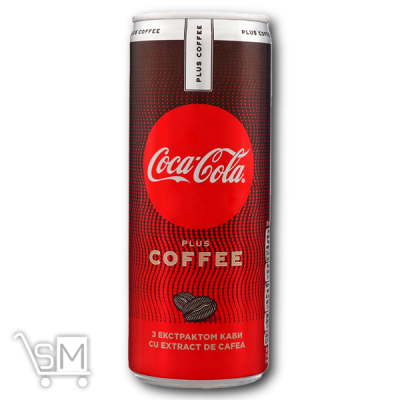 Сравнить цены на Напій «Coca-Cola» «Plus Coffee» з екстрактом кави безалкогольний сильногазований з/б 250мл
