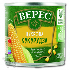 Кукуруза «Верес» сахарная 340г