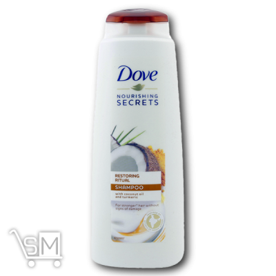 Сравнить цены на Шампунь «Dove» «Nourishing Secrets» «Восстановление» Куркума и кокосовое масло 400мл