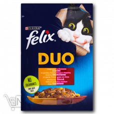 Корм «Felix» «Duo Junior» индейка-печень влажный для кошек 85г