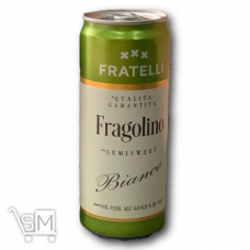 Напиток винный полусладкий белый «Fratelli» «Fragolino» 6,0-6,9% 0,33л