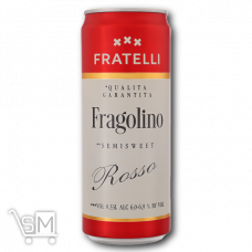 Напиток винный полусладкий красный «Fratelli» «Fragolino» 6-6,9% 0,33л