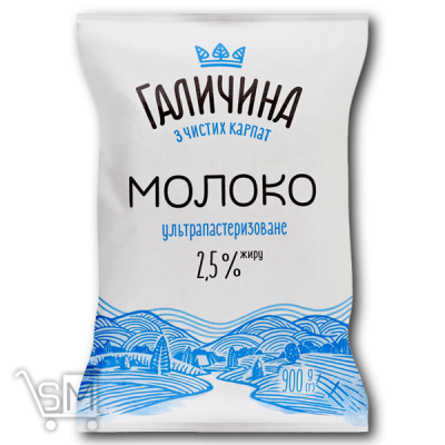 Сравнить цены на Молоко «Галичина» ультрапастеризованное 2,5% 900г