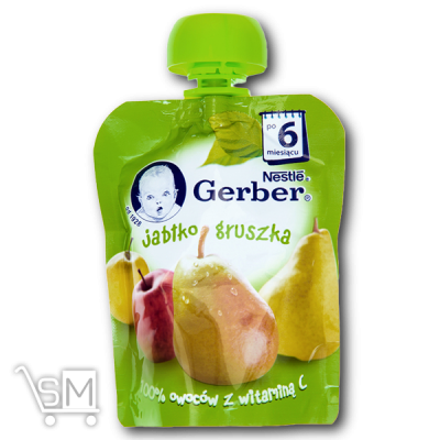 Сравнить цены на Пюре «Gerber» «Яблуко і груша» для дітей з 6 місяців 90г