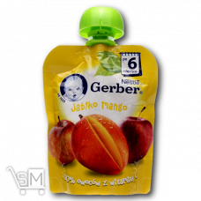 Пюре «Gerber» «Яблоко и манго» для детей с 6 месяцев 90г