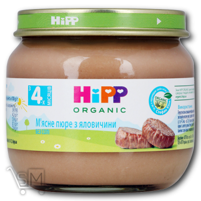 Сравнить цены на Пюре мясне «HiPP» з яловичини для дітей з 4 місяців 80г