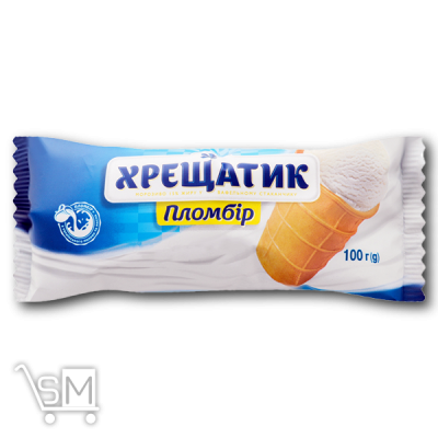 Сравнить цены на Мороженое «Хрещатик» пломбир без наполнителя в вафельном стаканчике 100г