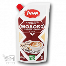 Молоко сгущенное «Ичня» с сахаром и какао 7,5% 300г