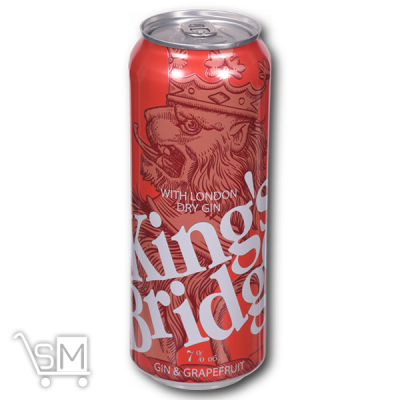 Сравнить цены на Напій слабоалкогольний «Kings Bridge» «Gin & Grapefruit» з/б 7% 0,45л