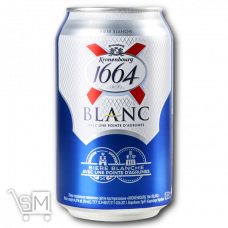 Пиво «Kronenbourg 1664» «Blanc» светлое нефильтрованное 4,8% 0,33л