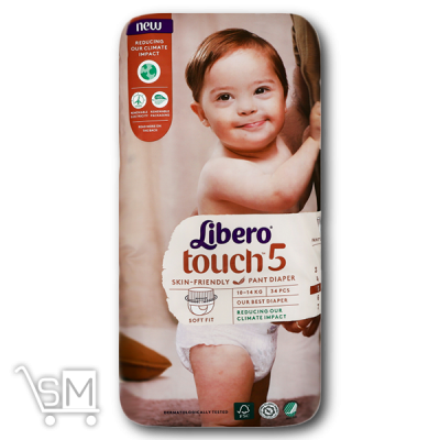 Сравнить цены на Підгузники-трусики «Libero» «Touch 5» для дітей 10-14кг 34шт