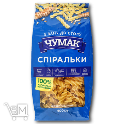 Сравнить цены на Макаронні вироби «Чумак» Спіральки 400г