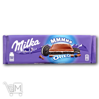 Сравнить цены на Шоколад молочний «Milka» зі шматочками печива «Oreo» 300г