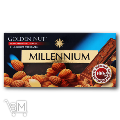 Сравнить цены на Шоколад «Millennium» «Golden Nut» молочний з мигдалем 100г