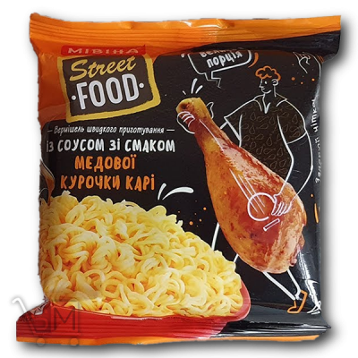 Сравнить цены на Вермишель «Мивина» «Street Food» медовая курочка карри 81,5г