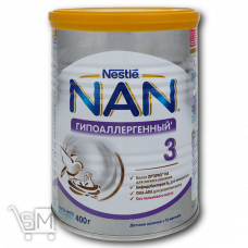 Суміш суха дитяча «Nestle» «Nan» гіпоалергенна «3 Optipro» від 12 місяців 400г