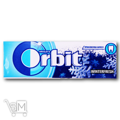 Сравнить цены на Жувальна гумка «Wrigleys Orbit» «Winterfresh» без цукру зі смаком ментолу 13.6г
