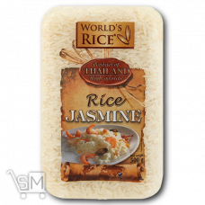 Рис длиннозернистый шлифованный «World`s Rice» «Жасмин» 500г