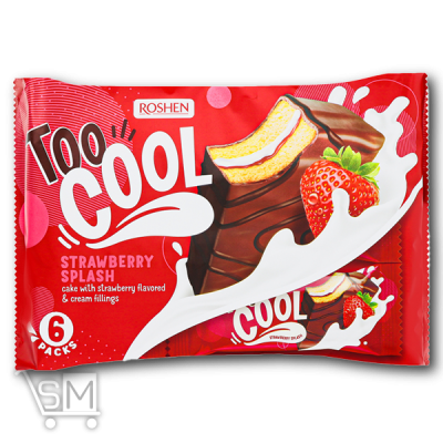 Сравнить цены на Бисквитные пироженные «Roshen» «Too Cool Strawberry Splash» 270г