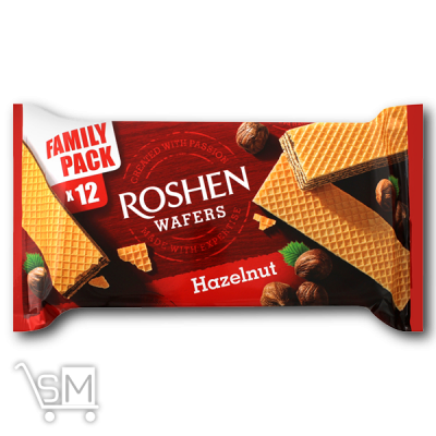 Сравнить цены на Вафли «Roshen» «Wafers» с ореховой начинкой 216г