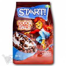 Готовый завтрак «Start!» Шарики с какао 500г