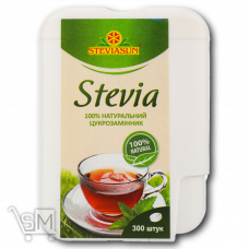 Замінник цукру «Stevia» «Steviasun» у таблетках 300шт Замінник цукру «Stevia» «Steviasun» у таблетках 300шт