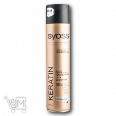 Лак для волос «SYOSS» «Keratin» экстра сильная фиксация 4 400мл