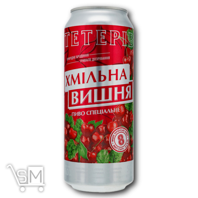 Сравнить цены на Пиво «Тетерев» «Хмельная Вишня» полутемное 8% 0,5л
