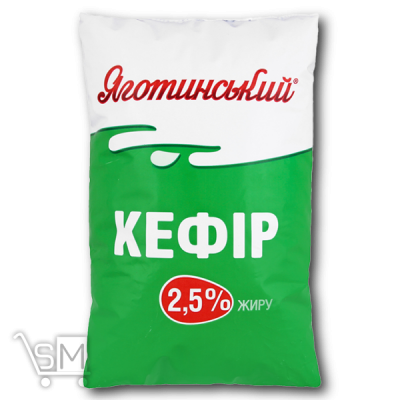 Сравнить цены на Кефир «Яготинське» 2.5% 900г