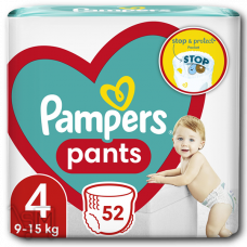 Подгузники-трусики «Pampers» «Pants» Размер 4 9-15кг 52шт