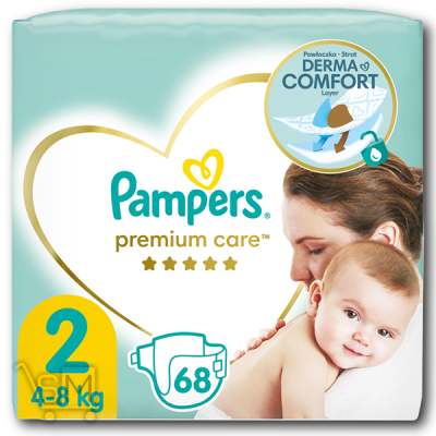 Сравнить цены на Підгузки «Pampers» «Premium Care» розмір 2 Mini 4-8кг 68шт