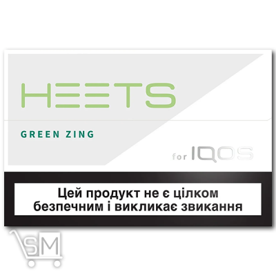 Сравнить цены на Тютюновмісний виріб «Heets» «Green Zing Mix»