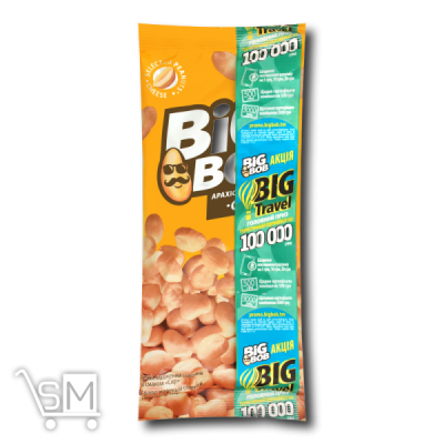 Сравнить цены на Арахіс «Big Bob» смажений зі смаком сиру 60г