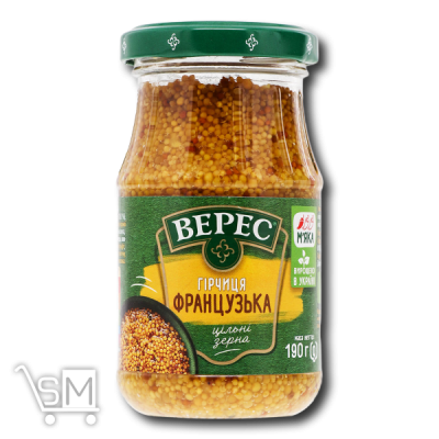 Сравнить цены на Гірчиця «Верес» «Французька» 190г