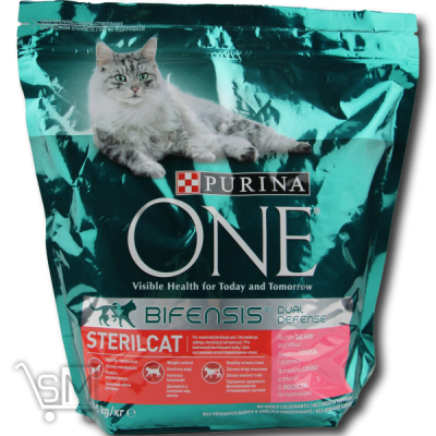 Сравнить цены на Корм сухой «Purina ONE» «Sterilcat» с лососем и пшеницей для стерилизованных котов 800г