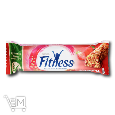 Сравнить цены на Батончик «Nestle» «Fitness» злаковий з полуницею 23,5г