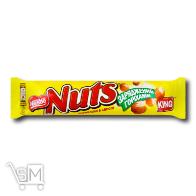 Сравнить цены на Батончик «Nestle» «Nuts» «King size» шоколадный 60г