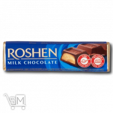 Батончик «Roshen» «молочно-шоколадный» с начинкой крем-брюле 43г