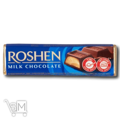 Сравнить цены на Батончик «Roshen» «молочно-шоколадный» с начинкой крем-брюле 43г