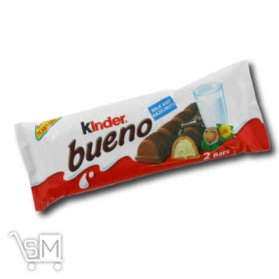 Сравнить цены на Батончик шоколадный «Kinder» «Bueno» с молочно-ореховой начинкой 43г